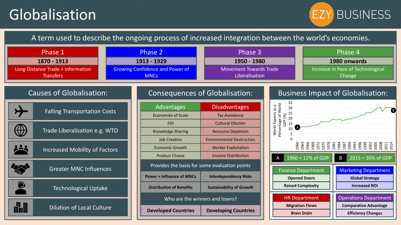 Business Studies Year 13 revision Day 26 - Globalisation