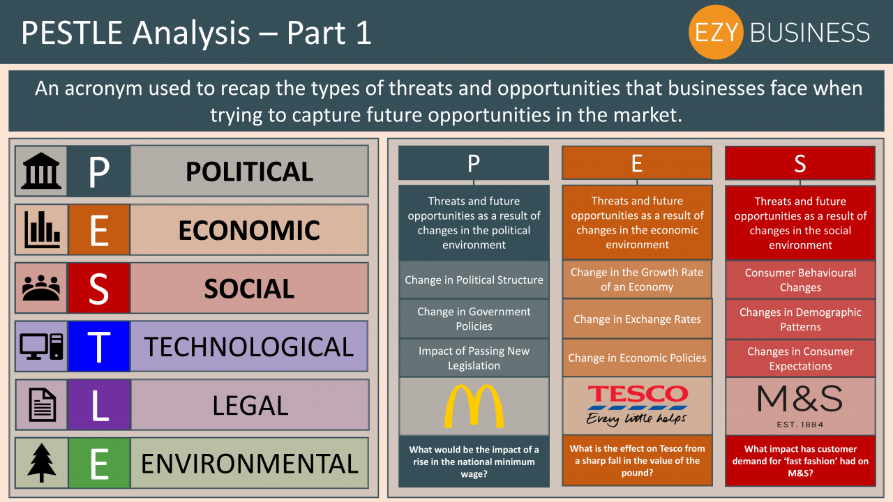 Business Studies Year 13 revision Day 4 - PESTLE analysis part 1
