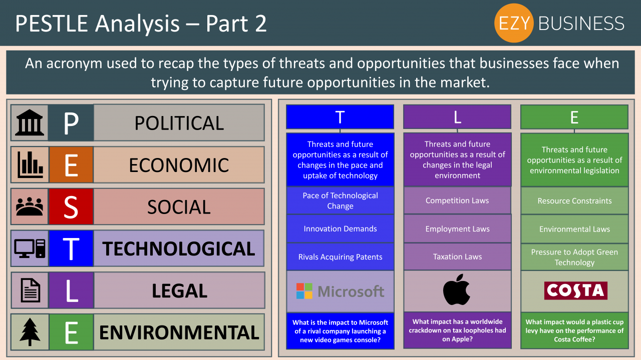 Business Studies Year 13 revision Day 5 - PESTLE Analysis part 2